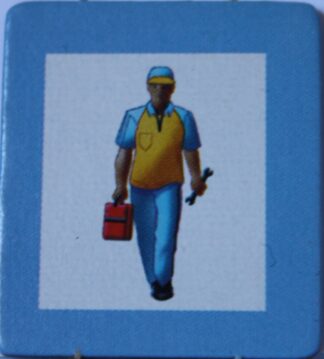 PARTS ONLY - RollerCoaster Tycoon Board Game - (1) Mechanic Token Only