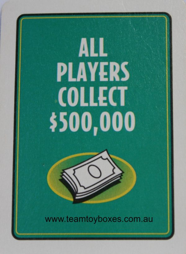 PARTS ONLY - RollerCoaster Tycoon Board Game - (1) All Players Collect $500,000 Event Card Only
