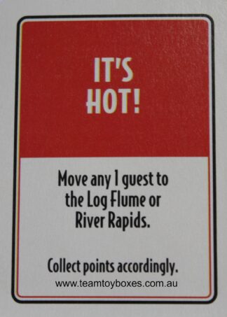 PARTS ONLY - RollerCoaster Tycoon Board Game - (1) It's Hot Event Card Only