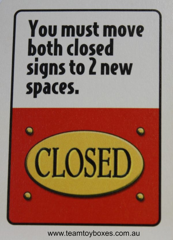 PARTS ONLY - RollerCoaster Tycoon Board Game - (1) Closed Event Card Only