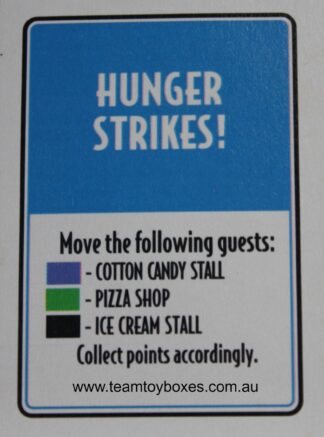 PARTS ONLY - RollerCoaster Tycoon Board Game - (1) Hunger Strikes! Event Card Only