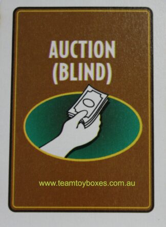 PARTS ONLY - RollerCoaster Tycoon Board Game - (1) Auction Blind Event Card Only