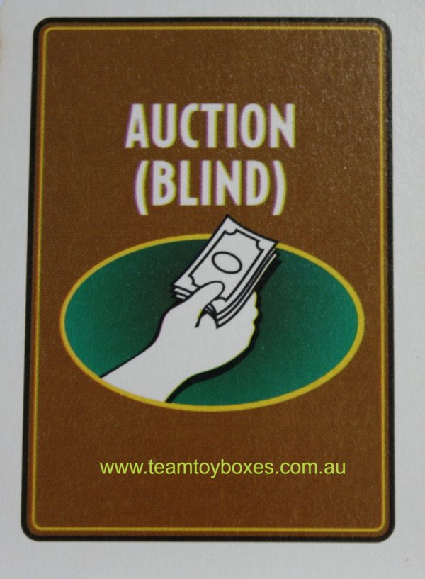 PARTS ONLY - RollerCoaster Tycoon Board Game - (1) Auction Blind Event Card Only