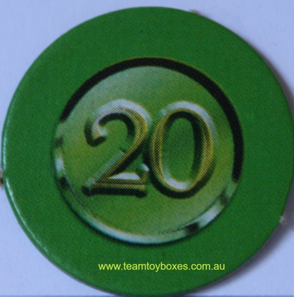 PARTS ONLY - RollerCoaster Tycoon Board Game - (1) 20 Point Guest Chip Only