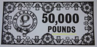 PARTS ONLY - Mine A Million Business Board Game - (1) Pack of 10 £50,000 Only