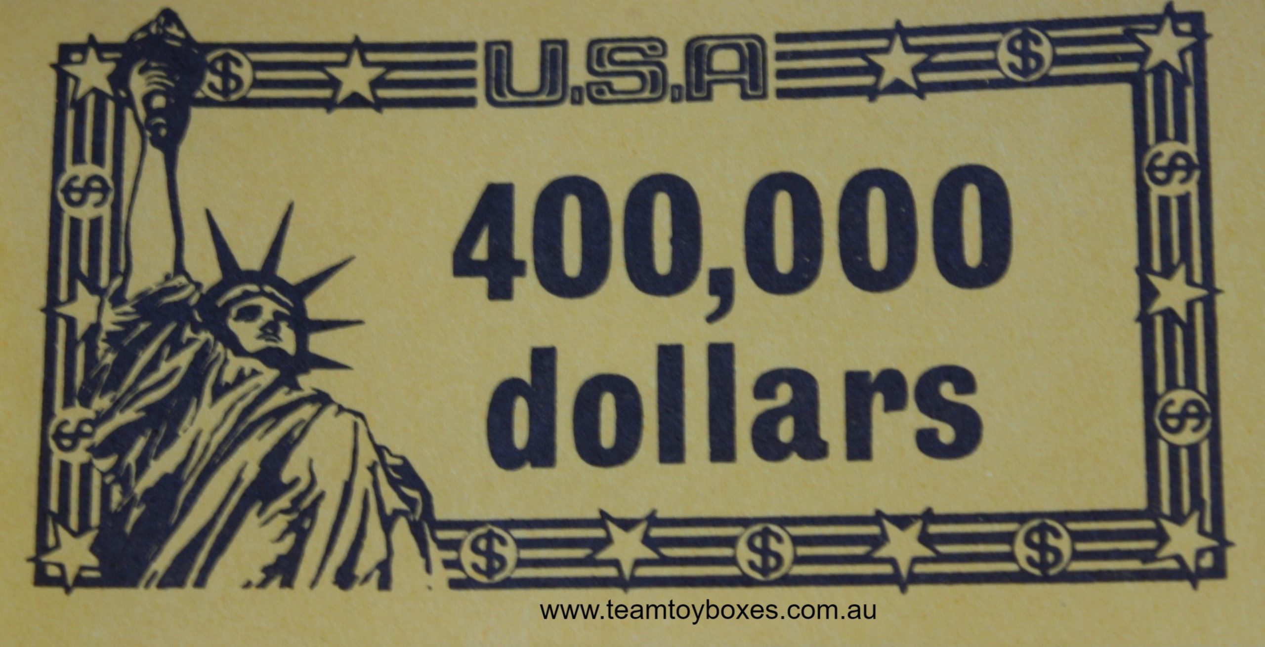 PARTS ONLY - Mine A Million Business Board Game - (1) Pack of 10 $400,000 Only