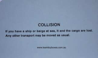 PARTS ONLY - Mine A Million Business Board Game - (1) Collision Card Only