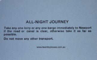 PARTS ONLY - Mine A Million Business Board Game - (1) All-Night Journey Card Only