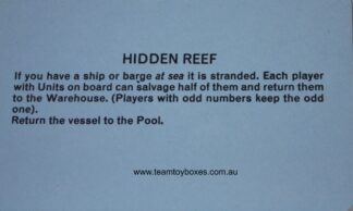 PARTS ONLY - Mine A Million Business Board Game - (1) Hidden Reef Card Only
