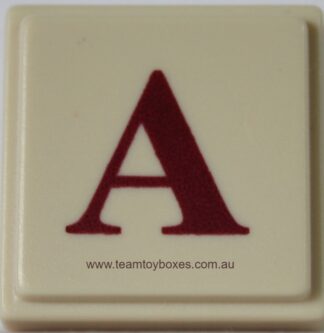 PARTS ONLY - Upwords Board Game - (1) Plastic Letter A Only