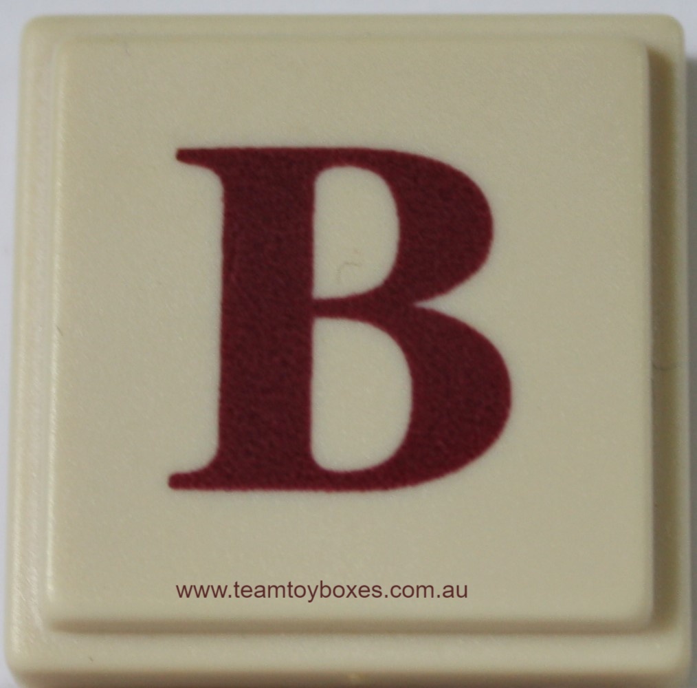 PARTS ONLY - Upwords Board Game - (1) Plastic Letter B Only