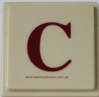 PARTS ONLY - Upwords Board Game - (1) Plastic Letter C Only