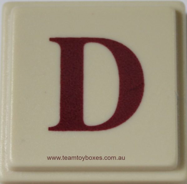 PARTS ONLY - Upwords Board Game - (1) Plastic Letter D Only