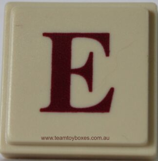 PARTS ONLY - Upwords Board Game - (1) Plastic Letter E Only
