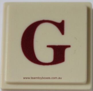 PARTS ONLY - Upwords Board Game - (1) Plastic Letter G Only
