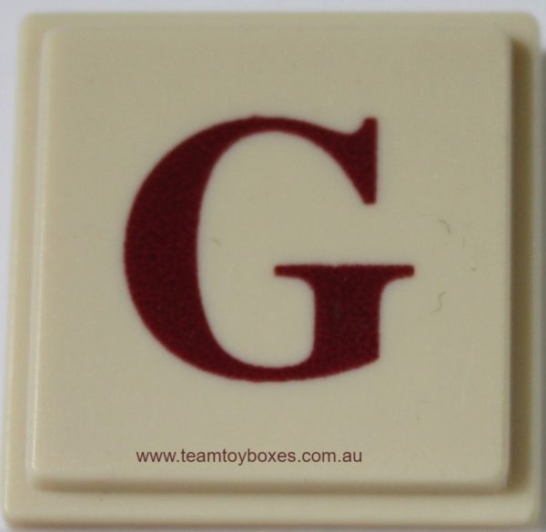 PARTS ONLY - Upwords Board Game - (1) Plastic Letter G Only