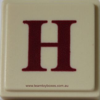 PARTS ONLY - Upwords Board Game - (1) Plastic Letter H Only
