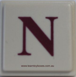 PARTS ONLY - Upwords Board Game - (1) Plastic Letter N Only