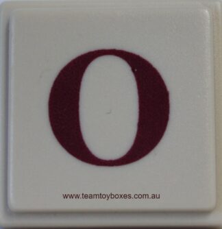 PARTS ONLY - Upwords Board Game - (1) Plastic Letter O Only
