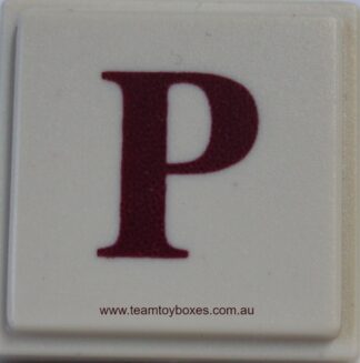 PARTS ONLY - Upwords Board Game - (1) Plastic Letter P Only