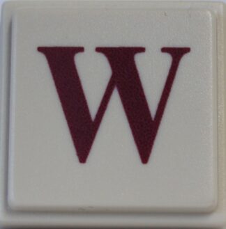 PARTS ONLY - Upwords Board Game - (1) Plastic Letter W Only
