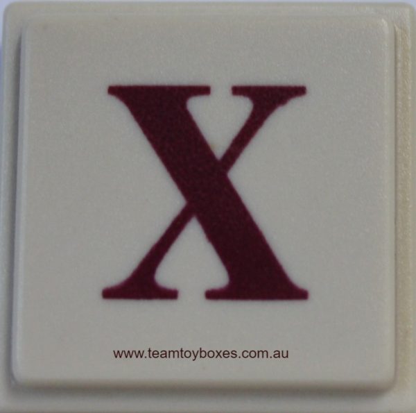 PARTS ONLY - Upwords Board Game - (1) Plastic Letter X Only