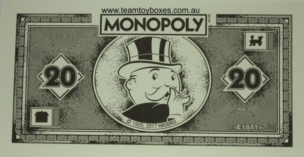 PARTS ONLY - Monopoly Board Game "Cheaters" Edition - (1) Pack of 10 $20 Monopoly Money Only