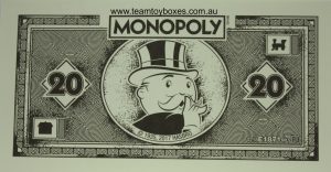PARTS ONLY - Monopoly Board Game "Cheaters" Edition - (1) Pack of 10 $20 Monopoly Money Only