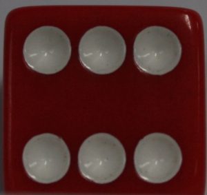 PARTS ONLY - Monopoly Board Game "Cheaters" Edition - (1) Die Only