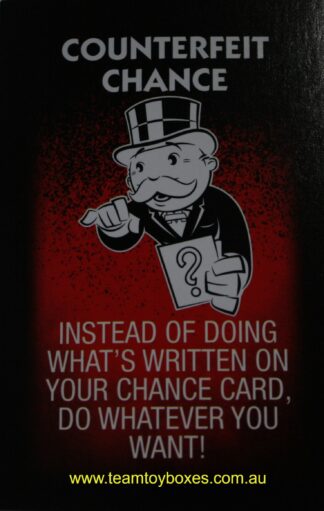 PARTS ONLY - Monopoly Board Game "Cheaters" Edition - (1) #2 Cheat Card Only