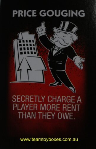 PARTS ONLY - Monopoly Board Game "Cheaters" Edition - (1) #4 Cheat Card Only