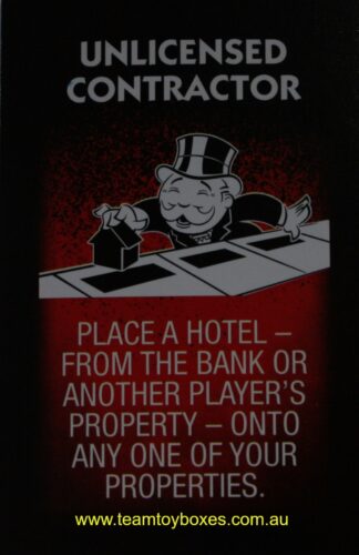 PARTS ONLY - Monopoly Board Game "Cheaters" Edition - (1) #7 Cheat Card Only