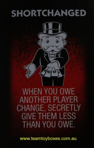 PARTS ONLY - Monopoly Board Game "Cheaters" Edition - (1) #11 Cheat Card Only