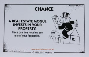 PARTS ONLY - Monopoly Board Game "Cheaters" Edition - (1) #15 Chance Card Only
