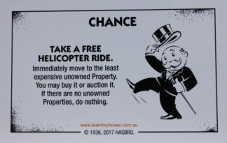 PARTS ONLY - Monopoly Board Game "Cheaters" Edition - (1) #14 Chance Card Only