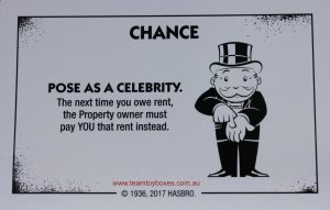 PARTS ONLY - Monopoly Board Game "Cheaters" Edition - (1) #10 Chance Card Only