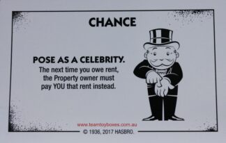 PARTS ONLY - Monopoly Board Game "Cheaters" Edition - (1) #10 Chance Card Only