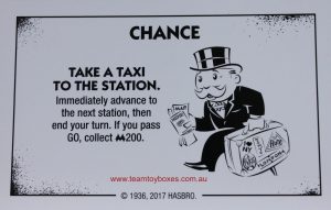 PARTS ONLY - Monopoly Board Game "Cheaters" Edition - (1) #9 Chance Card Only