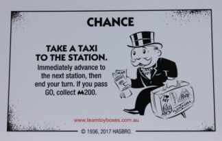 PARTS ONLY - Monopoly Board Game "Cheaters" Edition - (1) #9 Chance Card Only
