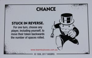 PARTS ONLY - Monopoly Board Game "Cheaters" Edition - (1) #7 Chance Card Only