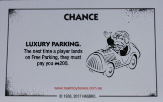 PARTS ONLY - Monopoly Board Game "Cheaters" Edition - (1) #2 Chance Card Only
