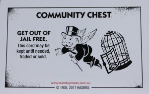 PARTS ONLY - Monopoly Board Game "Cheaters" Edition - (1) #12 Community Chest Card Only