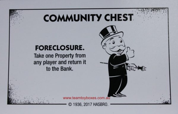PARTS ONLY - Monopoly Board Game "Cheaters" Edition - (1) #7 Community Chest Card Only
