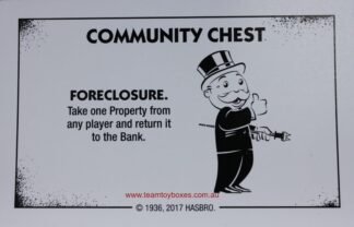 PARTS ONLY - Monopoly Board Game "Cheaters" Edition - (1) #7 Community Chest Card Only