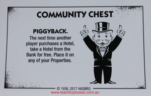 PARTS ONLY - Monopoly Board Game "Cheaters" Edition - (1) #4 Community Chest Card Only