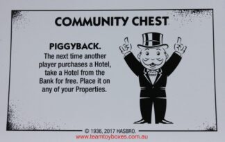PARTS ONLY - Monopoly Board Game "Cheaters" Edition - (1) #4 Community Chest Card Only
