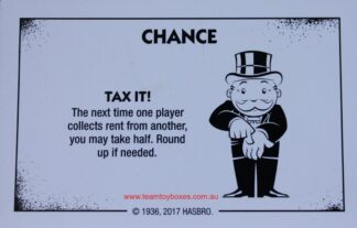 PARTS ONLY - Monopoly Board Game "Cheaters" Edition - (1) #16 Chance Card Only