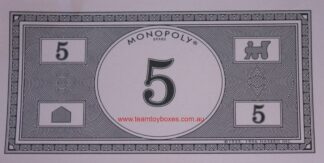 PARTS ONLY - Monopoly Board Game 2006 Hasbro Version - (1) Pack of 10 $5 Money Only
