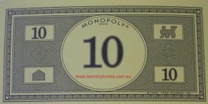 PARTS ONLY - Monopoly Board Game 2006 Hasbro Version - (1) Pack of 10 $10 Money Only