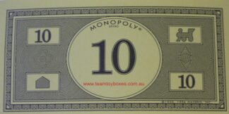 PARTS ONLY - Monopoly Board Game 2006 Hasbro Version - (1) Pack of 10 $10 Money Only